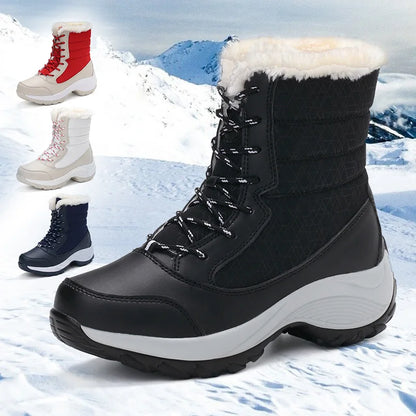 Women's Winter Chunky Platform Snow Boots – Waterproof & Non-Slip