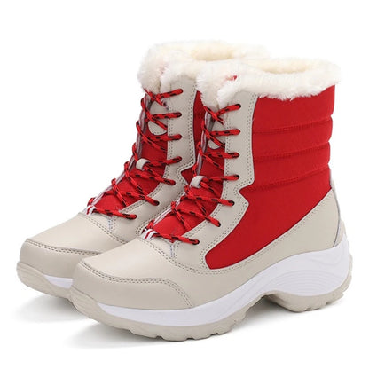 Women's Winter Chunky Platform Snow Boots – Waterproof & Non-Slip