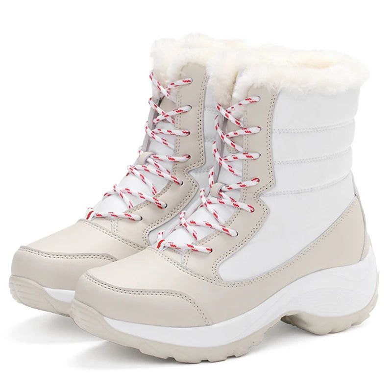 Women's Winter Chunky Platform Snow Boots – Waterproof & Non-Slip